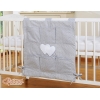 Opbergtas voor Babybed - Harten Grijs Polkaprikker