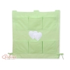 Opbergtas voor Babybed - Harten Groen