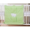 Opbergtas voor Babybed - Harten Groen