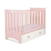 Pastelroze Kinderbed 120x60 cm met Lade - Lorenzo III MAXI