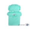 Poppenwagen Hout Mint Wit