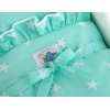 Poppenwagen Hout Mint Wit