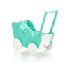 Poppenwagen Hout Mint Wit