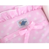 Poppenwagen Hout Roze Wit