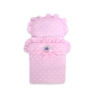 Poppenwagen Hout Roze Wit