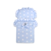 Poppenwagen Hout Wit Blauw