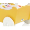 Poppenwagen Hout Wit Geel