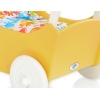 Poppenwagen Hout Wit Geel