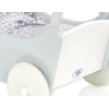 Poppenwagen Hout Wit Grijs