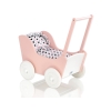 Poppenwagen Hout Wit Poederroze
