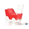 Poppenwagen Hout Wit Rood
