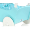 Poppenwagen Hout Wit Turkoois