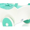 Poppenwagen van Hout Mint Wit