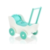 Poppenwagen van Hout Mint Wit