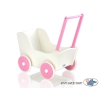 Poppenwagen van Hout Wit