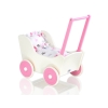 Poppenwagen van Hout Wit