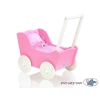 Poppenwagen van Hout Wit