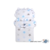 Poppenwagen van Hout Wit Blauw