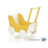 Poppenwagen van Hout Wit Geel