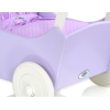 Poppenwagen van Hout Wit Purper