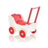 Poppenwagen van Hout Wit Rood