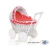 Poppenwagen van Riet Rood Polkaprikker