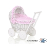 Poppenwagen van Riet Roze Polkaprikker