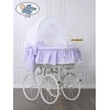 Retro Babywieg  voor Baby Wit Purper Christine
