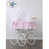 Retro Wiegje Baby Roze Wit Christine