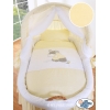 Rieten Babybed met Kap Ivoor Ezel Luca