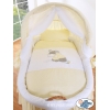 Rieten Babybed met Kap Ivoor Ezel Luca