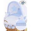 Rieten en Houten Wieg - met Kap - Komplett-Set Isabella