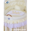 Rieten Kribbe met Kap Ivoor Little Prince Princess