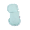 Rieten poppenwagen met kap Mint Grijs