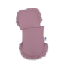 Rieten poppenwagen met stoffen kap Grijs Pastelviolet