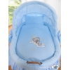 Rieten Wieg met Kap Blauw Welterusten