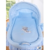 Rieten Wieg met Kap Blauw Welterusten