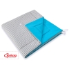 Set: Tipi-tent Speelkleed Grijs Turkoois Geruit