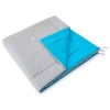 Set: Tipi-tent Speelkleed Grijs Turkoois Geruit