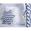 Set: Tipi-tent Speelkleed Kussens Donkerblauw Zigzag