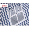 Set: Tipi-tent Speelkleed Kussens Donkerblauw Zigzag