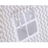 Set: Tipi-tent Speelkleed Kussens  GRATIS decoratieve veren Grijs Zigzag