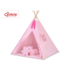 Set: Tipi-tent Speelkleed Kussens  GRATIS decoratieve veren Roze