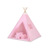Set: Tipi-tent Speelkleed Kussens  GRATIS decoratieve veren Roze