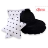 Set: Tipi-tent Speelkleed Kussens  GRATIS decoratieve veren Zwart