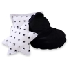 Set: Tipi-tent Speelkleed Kussens  GRATIS decoratieve veren Zwart
