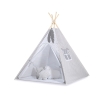 Set: Tipi-tent Speelkleed Kussens Grijs Polkaprikker