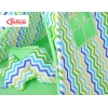 Set: Tipi-tent Speelkleed Kussens Groen Blauw Zigzag