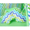 Set: Tipi-tent Speelkleed Kussens Groen Blauw Zigzag