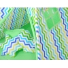 Set: Tipi-tent Speelkleed Kussens Groen Blauw Zigzag